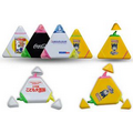 Triangle 3 Cap Custom Plastic Highlighter Pen